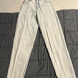 VINTAGE 80s Bugle Boy Women's High Rise Jeans Light Wash